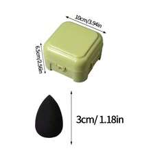 26pcs Black Mini Makeup Sponge Set With Storage Box, Dry & Wet Dual Use Makeup Sponge, Water Drop Shaped Powder Puff, Suitable For Foundation And Concealer, Compact And Portable, Essential Travel Makeup Tool - Multicolor - View 7