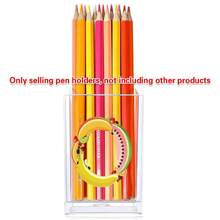 Acrylic Makeup Brush Storage Case Pen Holder Desktop Office Pen Box Study Stationery Organizer Box Dressing Table Storage Brush Holder Suitable For Home School Office Holiday Gift Initial Name 26 Letters Pattern - Transparent - View 24