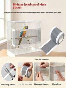 7-12cm Wide/5m-10m Long Bird Cage Anti-Splash Mesh, Prevents Feed Spillage, Breathable Cage Repair Net, Durable New Style - Multicolor - View 6