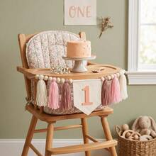 1st Birthday Party Decorations, Baby High Chair Decor, Suitable For Baby Boy And Girl - Multicolor - View 6