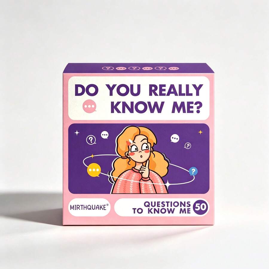 Do You Really Know Me? Conversation Question Card Game, Fun Interactive Group Table Game, Christmas Game Night, Nice Christmas Gift, Perfect For Friends Party, Holiday Gathering & Family Game - Multicolor - View 1