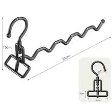 1pc-[Foldable & Portable]Drying Rack, Indoor Balcony Outdoor Easy Hanging Drying Tool, Travel Hotel Business Trip Hanging Rack, 3-Hook/5-Hook Optional, Silver/Black, Multi-Functional Drying Rack, Laundry Storage And Organization, Clothes Drying Rack. No Place To Dry Clothes In Hotel? Foldable Drying Rack, Just Hang And Use! Fold It And Put It In Your Bag, A Must-Have For Travel And Business Trips. - Multicolor - View 13