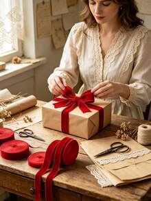 Ribbon, Single-Sided 3 Yards/5 Yards Continuous Length, 0.39 Inches To 1.57 Inches Wide, Suitable For Gift Wrapping, Bows, Wedding Bouquets And Holiday Decorations - Multiple Specifications - View 6
