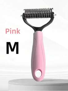 1pc Stainless Steel Pet Deshedding Comb, Suitable For Cats And Dogs, Double-Sided Undercoat Rake, Easily Remove Knots And Tangles, Suitable For Long-Haired And Thick-Haired Pets, Efficient Deshedding Brush - Multicolor - View 15