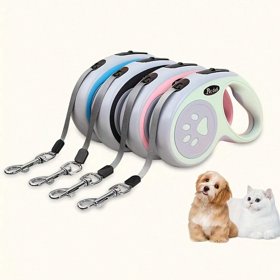 Automatic Anti-Collision Retractable Pet Leash, Designed For Outdoor Dog Walking, Hands-Free Training Function, Suitable For Medium/Large Dogs, Ideal For Training, Dog Walking And Outdoor Leisure - Multicolor - View 1