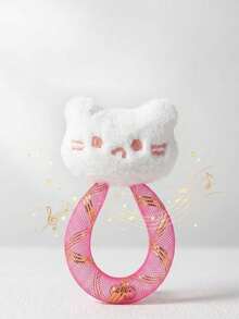 1pc Cute Cat Head Ring Pet Toy, Interactive Training Toy For Cats, Daily Chewing And Play Toy For Kittens, Indoor Home Cat Play Prop, Fun Companion Game Toy To Support Cat Daily Exercise And Behavioral Enrichment - Multicolor - View 7