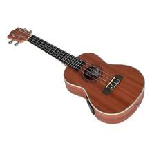 Kit Ukelele Concierto Electroacustico Con Funda Y Accesorios - Marrón - Ver 10