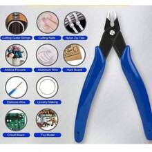 Diagonal Pliers, DIY Nail Clippers, Water Pipe Pliers, Suitable For Electronic Products, Wires, Jewelry And DIY Projects. Electronic Needle Repair Tools, Diagonal Pliers, Diagonal Cutting Pliers. - Slanted Mouth - View 1