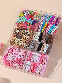 60/30/2pcs Star & Teardrop Snap Hair Clips, Cute Colorful Metal Hair Clips For Women, Non-Slip, Suitable For Fine & Thick Hair, Styling Accessory - Multicolor - View 4