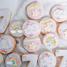 Rainbow Cloud Silicone Mold Non-Stick Fondant Candy Chocolate Baking Tool For Cake Decoration DIY - Light Grey - View 6