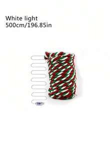 USB Colorful Christmas Light String, 5m/10m Candy Cane Twisted LED Fairy String Lights, Flexible Indoor Decorative Light Rope, Suitable For Christmas Tree, Stairs, Fireplace, Window And Holiday Party Decoration - Christmas Santa Claus String Lights - View 15