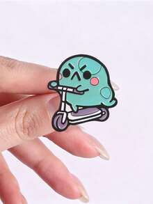 3pcs Cute Cartoon Angry Frog Enamel Pin, Funny Meme Frog Badge, Fashion Accessory For Clothes And Backpacks, Gift For Frog Lovers - Multicolor - View 7