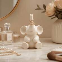 1Pc Cute Elephant Ring Holder, Decorative Jewelry Stand For Rings Earrings Bracelets, Dressing Table Trinket Display Organizer, Home Decor & Birthday Gift - Multicolor - View 2