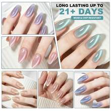 LIMEGIRL One-Step Pearl Cat Eye Gel Nail Polish, Magnetic Shiny, 3-In-1 Soak-Off UV/LED Gel, Suitable For DIY Nail Art, Multiple Colors - Multicolor - View 8