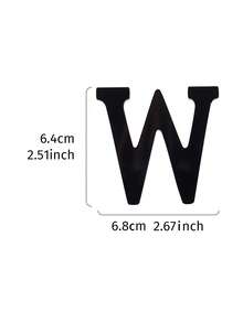 1 pcs Alfabet Bahasa Inggris Dekorasi Kerajinan Hitam DIY Dekorasi Rumah - Hitam - View 15