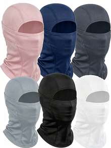 1pc Multi-Color Elastic Full Face Neck Gaiter Ski Mask, Unisex For Outdoor Activities - Multicolor - View 7