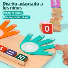 Juguetes Montessori Tablero De Matemáticas Didácticos Niños - Turquesa - Ver 9