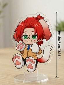 1pc 4-Style Phantom Busters Chibi Anime Acrylic Standee, Desk Decor & Collector's Item For Anime Fans, Birthday Gift, Display Stand Model Ornament, Cosplay Peripheral Desktop Decoration - Multicolor - View 5