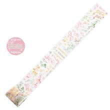 50mm*1.5m Small Fresh Floral Vine PET Waterproof Washi Tape With Star & Musical Note Pattern, Versatile DIY Journal Background Decor, Collage Craft Material, Holiday Present, Personalized Planner Stationery, Back To School Must Have - Round - View 14