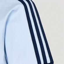 Adidas Originals CALI Men's Short Sleeve Fashion Versatile Retro Minimalist Crew Neck Striped T-Shirt Blue - Blue - View 6