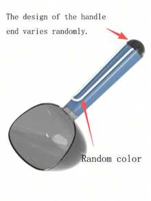 1pc PET Multi-Function Rice Measuring Scoop, Visible Scale Grain Measuring Spoon, Dual-Use Household Grain & Pet Food Measuring Spoon, Suitable For Rice, Beans, Dried Goods - 100ml - View 10