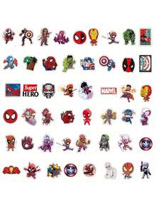 60pcs The Avengers Stickers Super Hero Decals Skateboard Laptop Motorcycle Waterproof Sticker Toys ﻿Festival Gifts Party Decorations For Boys And Girls(Random Style) - Multicolor - View 6