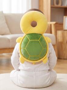 Upgraded Baby Protective Pillow, Thickened And Widened Baby Head Protection Pillow For Crawling And Walking, Adjustable, Breathable, Non-Stuffy, Baby Head Protection Pillow, Baby Walking Supplies, Upgraded Thickened Cartoon Turtle Design Protective Head Cushion - Yellow-green - View 12