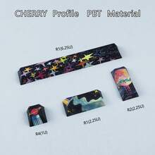 Creative PBT Dye-Sublimation Non-Backlit Decorative Keycap Set, Replacement Keycaps Spacebar Enter ESC Shift Arrow Keys, Suitable For MX Switch Mechanical Gaming Keyboards - View 20