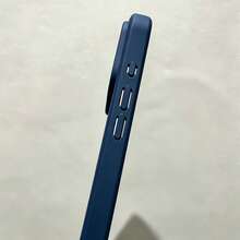 液態矽膠相機保護軟橡膠手機殼，內層微纖維襯裡，防震保護殼，適用於 iPhone 18 Pro 18 Pro Max，兼容 17 Pro Max 16 Pro Max 15 13 14 Plus 11 12 Mini XS Max 7 8 Plus SE 2020 SE 2022 6 Plus 6S，開學季送給朋友的禮物 - 深藍色 - 查看 6