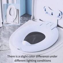 Cute Cat Design Toddler Toilet Training Seat, Non-Slip Potty Training Ring With Wall-Mounted Storage Hook, Portable Baby Bathroom Toilet Seat - Toilet Seat - View 12