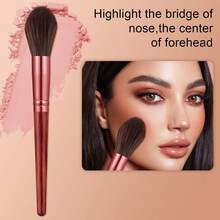 15pcs And 1pc Gift Makeup Brushes Set, Soft Dense Cosmetic Brushes For Foundation Powder Blush Eyeshadow Concealer Contour Highlight, Complete Face & Eye Makeup Brush Kit, Handles For Makeup Beginners And Daily & Party Makeup Application - Multicolor - View 6