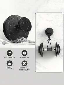 Heavy Duty Suction Cup Hook, Suitable For Shower, Bathroom And Kitchen, No-Drill Wall Mounted Towel Hook, Suitable For Glass, Mirror And Tile, Waterproof And Rust-Proof, For Bath Towels, Bathrobes And Extra Hanging Needs - Multicolor - View 4
