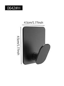 Adhesive Towel Hook For Bathroom, Wall-Mounted Bathrobe Rack, No Drilling Required, Home Bathroom Decor, Bathroom Storage, Easy To Install, Suitable For Kitchen, Bathroom, Shower, Keys, Towels And Clothes Hanger - Multicolor - View 11