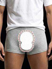 120pcs 2-In-1 Disposable Panty Liners, Sweat-Absorbing Pads For Briefs And Boxers, Individually Wrapped Hygienic Adhesive Pads, Soft And Portable, Suitable For Daily Use, Travel, Keep Fresh Anytime, Unisex, Plus Size Women's Underwear - One Size - View 2