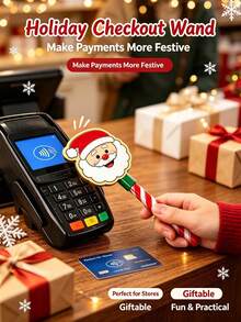 IAGREEA Tongkat Ajaib Natal, Alat Kreatif untuk Membuat Kartu, Modis & Ringkas, Hemat Ruang, Muat di Kompartemen Dompet, Alat Praktis 2-in-1, Penuh Suasana Natal, Cocok untuk Hadiah Liburan, Suvenir Pesta, dan Dekorasi Rumah Natal - A - View 4