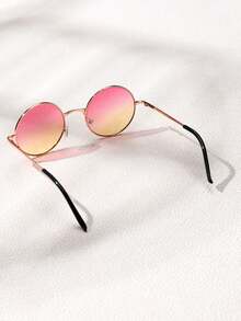 Decorative Round Men's Fashion Glasses - Multicolor - View 4