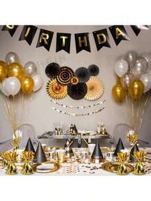3/1pc Metal Foil Balloon Weight With Tassels, 6 Colors Heavy Duty Balloon Anchor Base, Birthday Wedding Baby Shower Party Decoration Table Stabilizer - Multiple Styles - View 6