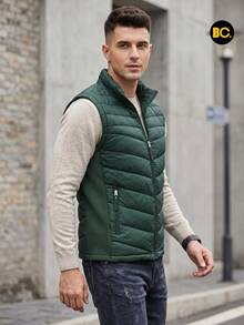 Big City Men Winter Coats - Dark Green - View 4