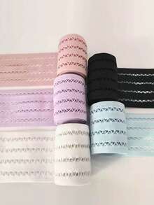 Triangle Mesh Hollow Elastic Stretch Band, Width 63mm-73mm, Suitable For Fashion Clothing Accessories, Handmade Crafts, DIY Creation And Design - Multicolor - View 2