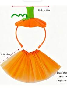 Halloween Pumpkin Headband Funny Ghost Head Hoop Holiday Party Hair Accessory Pumpkin Hair Clip Headpiece - Multicolor - View 7
