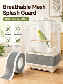 7-12cm Wide/5m-10m Long Bird Cage Anti-Splash Mesh, Prevents Feed Spillage, Breathable Cage Repair Net, Durable New Style - Multicolor - View 3