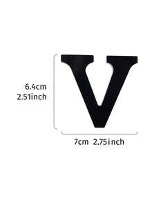 1 pcs Alfabet Bahasa Inggris Dekorasi Kerajinan Hitam DIY Dekorasi Rumah - Hitam - View 24