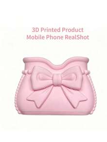 Tempat Kuas Makeup Pita Merah Muda Cetak 3D, Kotak Penyimpanan Kosmetik, Tempat Pena Meja Multifungsi, Rak Display Kecantikan Berbentuk Tas Makeup, Rak Penyimpanan Alat Makeup Meja Rias, Rak Penyimpanan Perawatan Kulit Kamar Mandi, Dekorasi Meja, Wadah Penyimpanan Kecantikan Gaya Feminin - MultiWarna - View 10