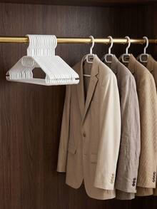 Super life 5/10/15-Pack Non-Slip Plastic Hangers – Slim, Space-Saving Design – Durable Standard Hangers For Shirts, Skirts, And Jackets – Essential For Home Storage - Multicolor - View 5