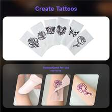 [Mini Tattoo Stencil Paper] 20/40/60 Sheets Mini Thermal Tattoo Transfer Paper | Vibrant Colors, Durable Design | Suitable For 2 Inch Mini Tattoo Printer - View 5