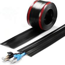 1pc 3 Meters X 5.5cm PVC Self-Adhesive Floor Cable Cover, Cable Management Concealer For Home Office Desk Cable Organization - Multicolor - View 14