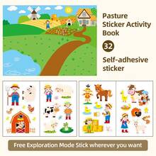 Princess Sticker Book Princess Castle Children's Sticker Book, Creative Cartoon Design For Girls, Portable Travel Stickers, Gift For 3-5 Year Old Girls, Disposable Stickers - Multicolor - View 13