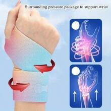 1pc Color Wrist Band, Elastic Adjustable Wrist Band For Sports, Running, Basketball, And Lightweight Elastic Band For Ankle Protection, Suitable For Play Badminton, Tennis And Other Outdoor Sports - Multicolor - View 6