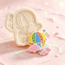 Hot Air Balloon Cloud Silicone Mold Non-Stick Fondant Candy Chocolate Baking Tool For Cake Decoration DIY,Candy Sugar Cupcake Topper, Soap, Candle - Light Grey - View 2