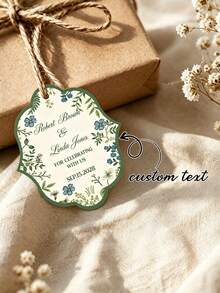 Customized Gift Tags, Personalized Wedding Labels, Customizable Wedding Guest Favor Gift Tags, Party Favor / Bridal Shower Decoration, Customized Tags, Gift Tags, Gift Decoration Tags - Custom-shaped Hang Tags - View 1